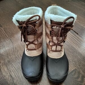 The North Face Women's Black and Brown Winter Boots Size 7